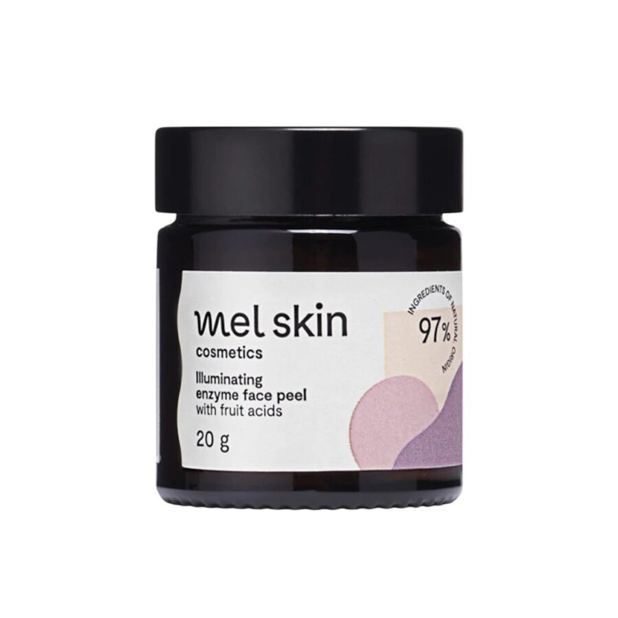 Озаряващ ензимен пилинг за лице с плодови киселини Mel Skin